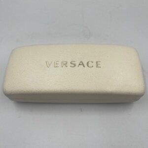 Versace Hard Clamshell Case For Glasses Cream Color With Black Inside